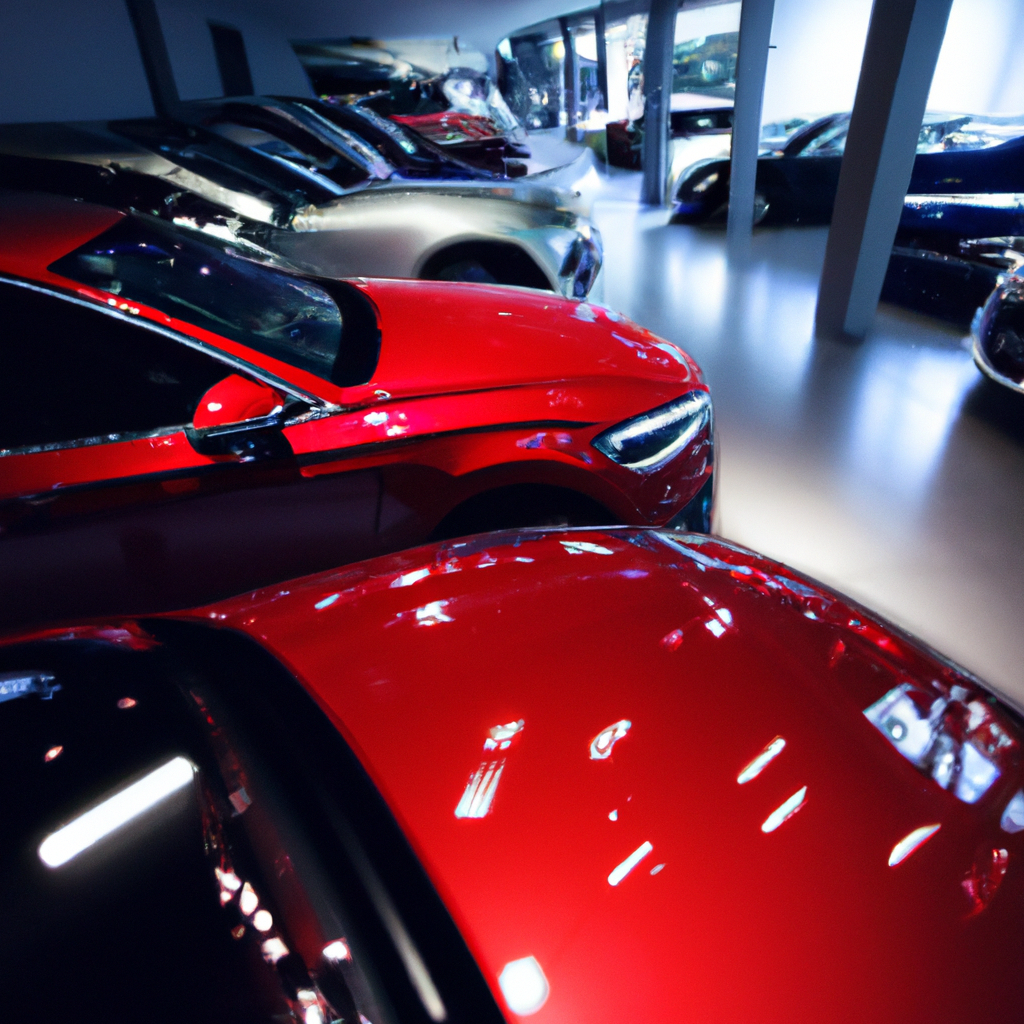 Showroom de carros de luxo